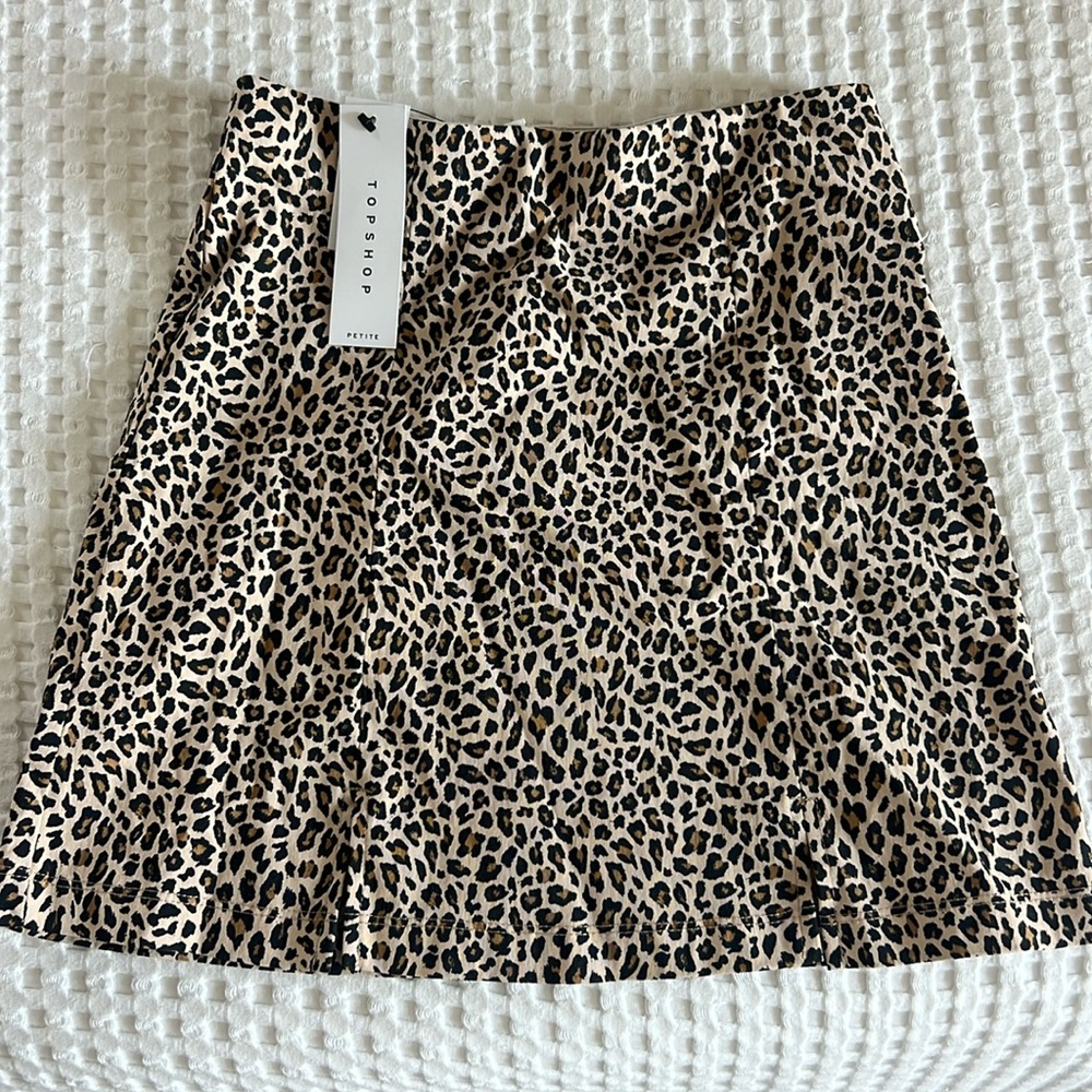 topshop cheetah skirt size 2